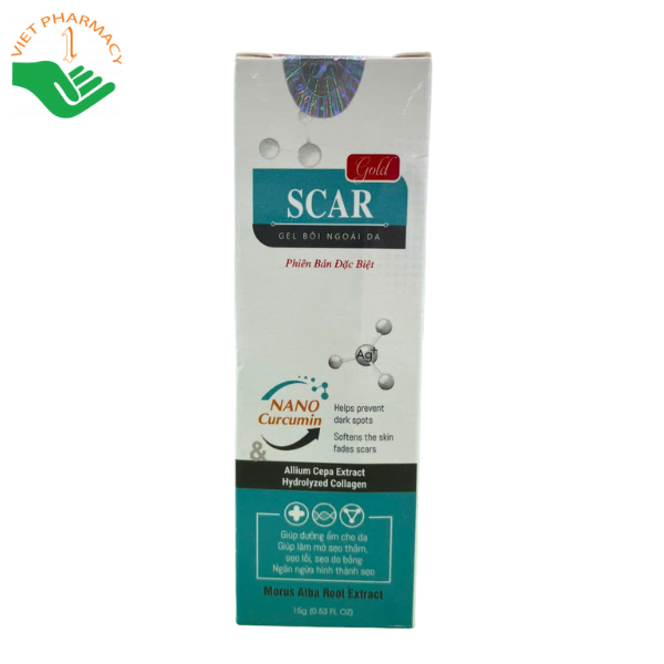 Kem liền sẹo giúp làm mờ sẹo thâm, sẹo lồi, sẹo do mụn, sẹo do bỏng Nano Scar Gold